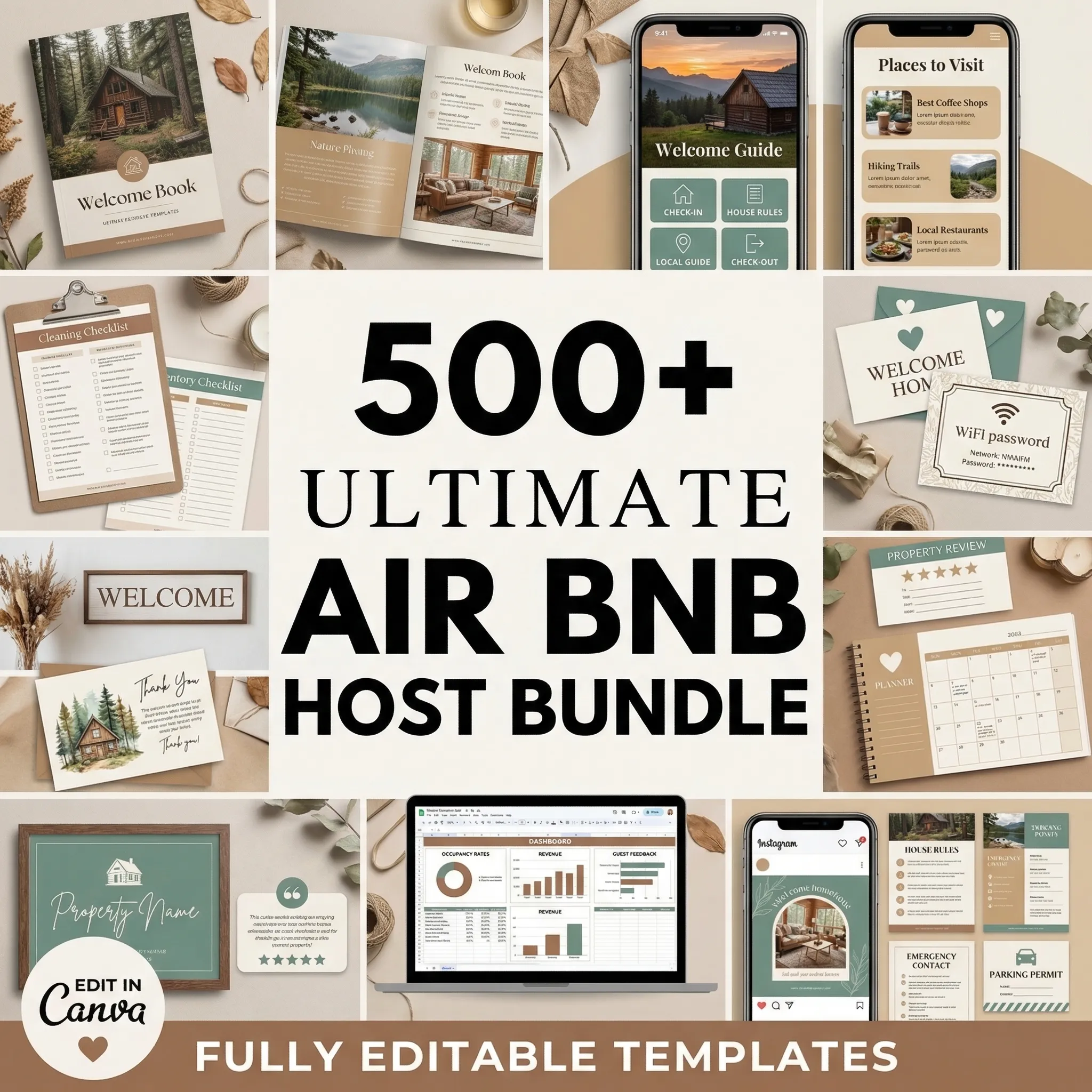 Airbnb Host Bundle - 500+ Templates
